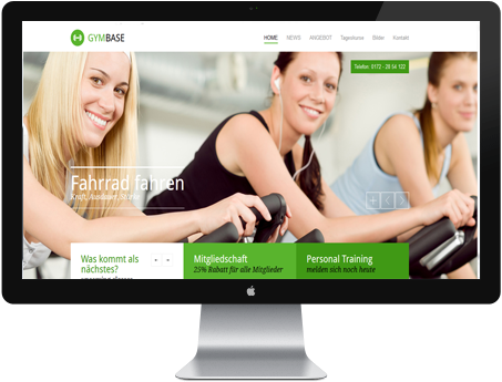 Fitnessstudio Webdesign